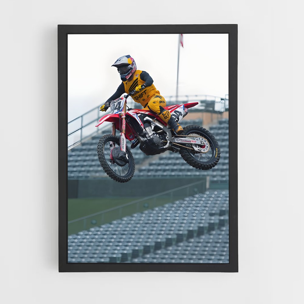 Poster Trickster en Moto – affiche Motocross freestyle (vue 2)